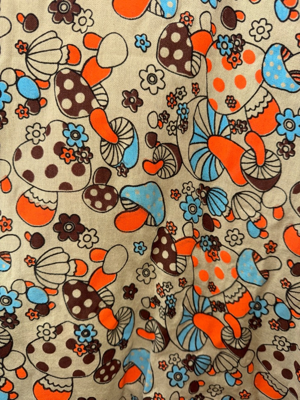 Kathmandu Imports Mushroom Handmade Short-Sleeve Tunic Shirt Hippie Lagenlook - Picture 3 of 13